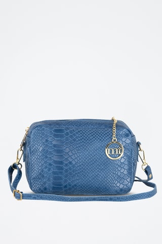 Sac bandoulière en cuir - Bleu