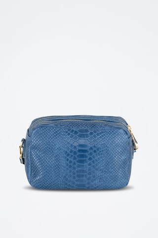 Sac bandoulière en cuir - Bleu