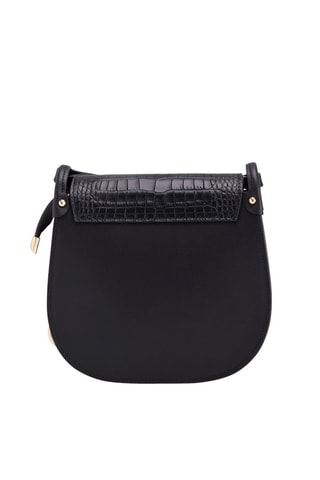 Sac bandoulière en cuir Abbadesse - Noir