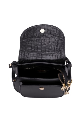 Sac bandoulière en cuir Abbadesse - Noir