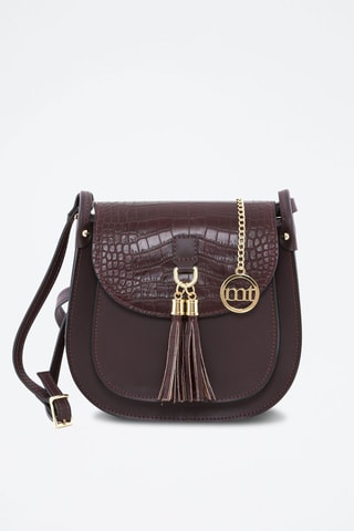 Sac bandoulière en cuir Abbadesse - Rouge
