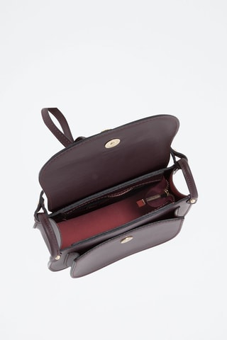 Sac bandoulière en cuir Abbadesse - Rouge