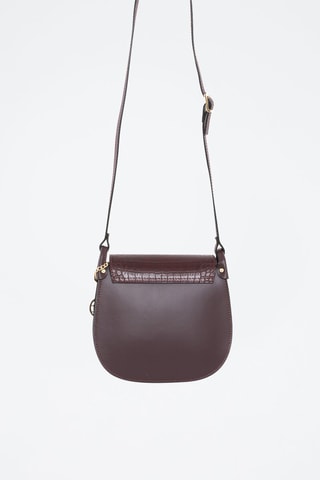 Sac bandoulière en cuir Abbadesse - Rouge