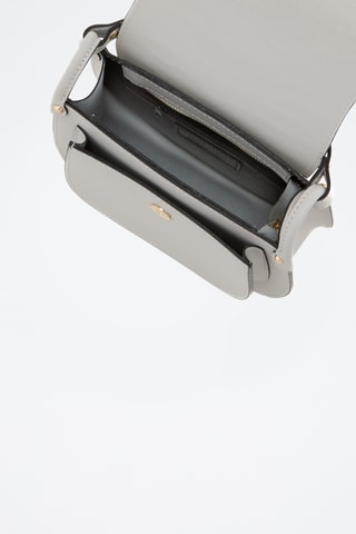 Sac bandoulière en cuir Abbadesse - Gris