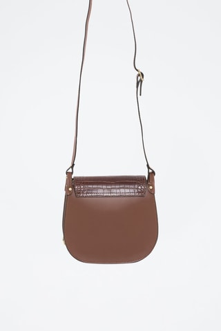 Sac bandoulière en cuir Abbadesse - Marron