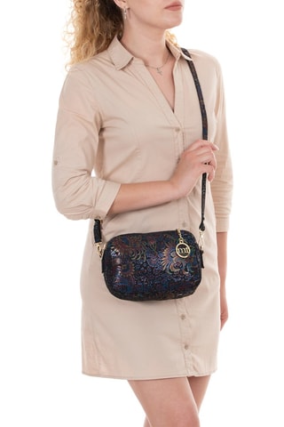 Sac bandoulière en cuir Zamagna - Noir