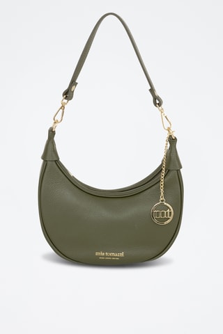 Sac porté épaule en cuir Carabelli - Vert