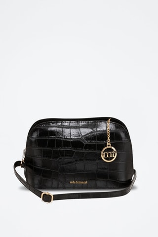 Sac bandoulière en cuir - Noir