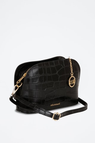 Sac bandoulière en cuir - Noir