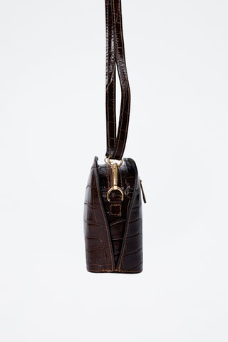Sac bandoulière en cuir - Bordeaux