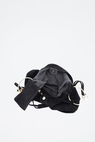 Sac à main en nubuck Tarabella - Noir