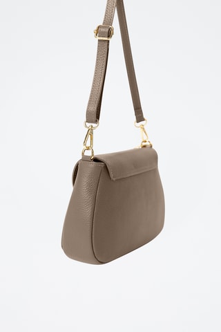 Sac bandoulière en cuir Evaristo - Taupe