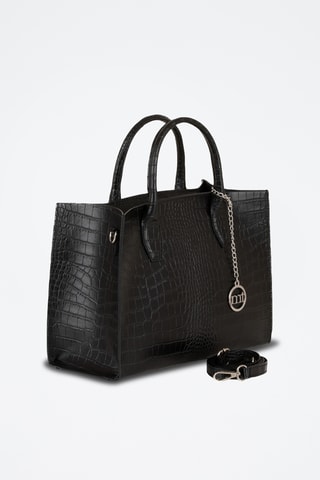 Sac à main en cuir Lepontina - Noir