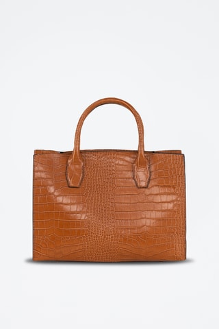 Sac à main en cuir Lepontina - Marron