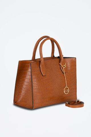 Sac à main en cuir Lepontina - Marron
