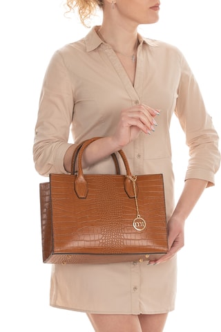 Sac à main en cuir Lepontina - Marron