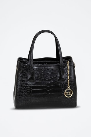 Sac à main en cuir Voghera - Noir