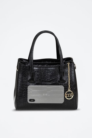 Sac à main en cuir Voghera - Noir