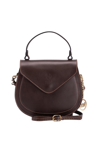 Sac à main en cuir Contarini - Marron