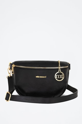 Sac banane en cuir Eginardo - Noir