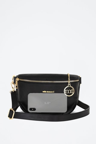 Sac banane en cuir Eginardo - Noir