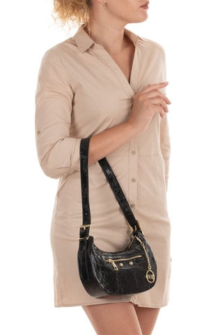 Sac porté épaule en cuir Erodoto - Noir