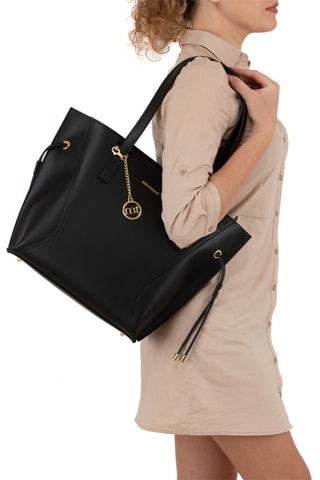 Cabas en cuir - Noir