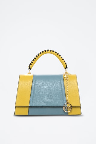 Sac à main en cuir Livenza - Bleu