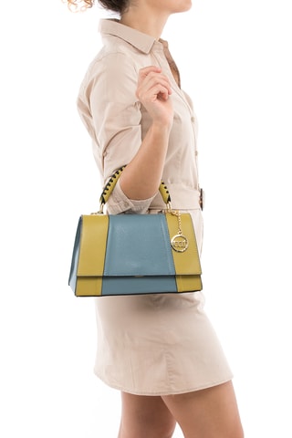 Sac à main en cuir Livenza - Bleu