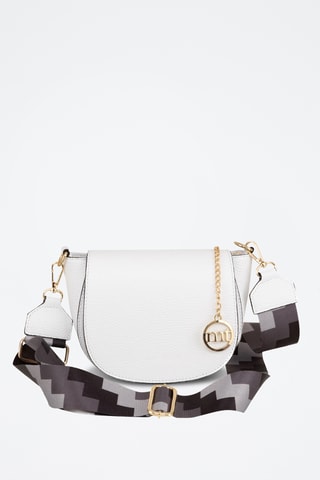 Sac bandoulière en cuir Barletta - Blanc