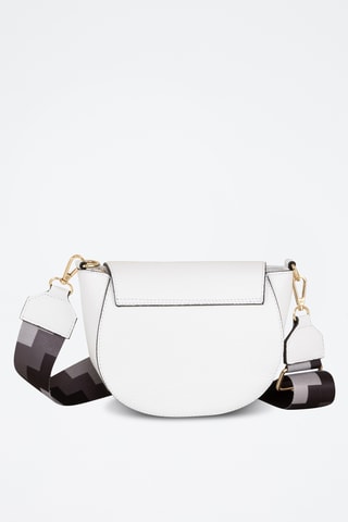 Sac bandoulière en cuir Barletta - Blanc