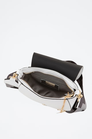 Sac bandoulière en cuir Barletta - Blanc
