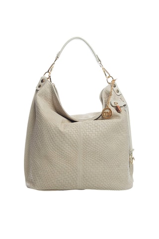 Mala shopper de couro Niguarda - Bege