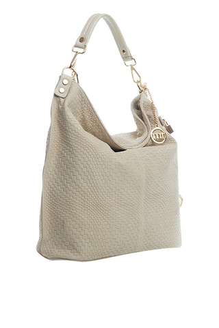 Mala shopper de couro Niguarda - Bege