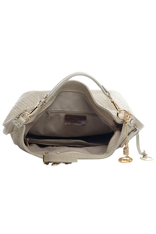 Mala shopper de couro Niguarda - Bege