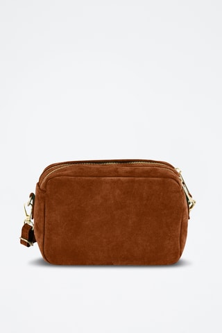 Sac bandoulière en nubuck Vittadini - Marron