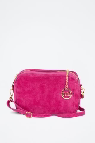 Mala a tiracolo de nobuck Vittadini - Rosa