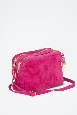 Mala a tiracolo de nobuck Vittadini - Rosa