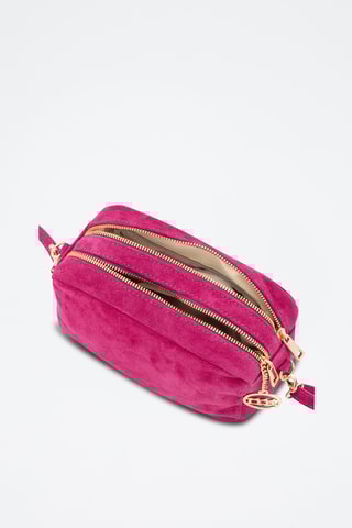 Mala a tiracolo de nobuck Vittadini - Rosa