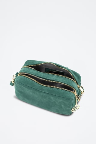 Mala a tiracolo de nobuck Vittadini - Verde