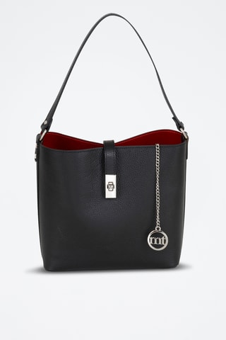 Sac seau en cuir Cannobio - Noir