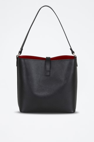 Sac seau en cuir Cannobio - Noir