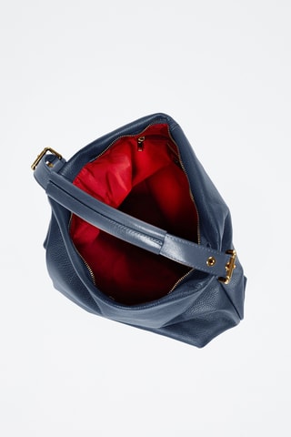 Cabas en cuir Ferrucci - Bleu