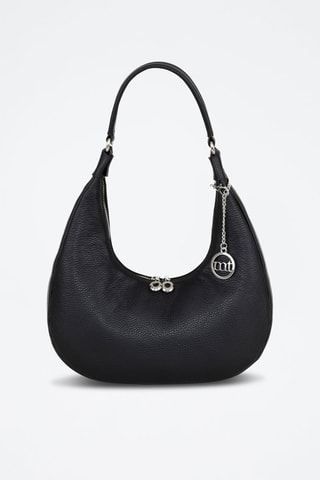 Sac porté épaule en cuir Beldiletto - Noir