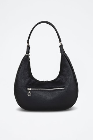 Sac porté épaule en cuir Beldiletto - Noir