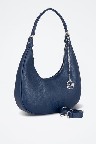 Sac porté épaule en cuir Beldiletto - Bleu