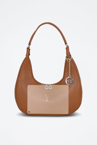 Sac porté épaule en cuir Beldiletto - Marron