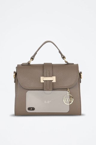 Sac à main en cuir Diomede - Marron