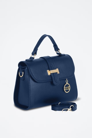 Sac à main en cuir Diomede - Bleu marine
