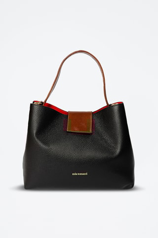Sac à main en cuir Fusetti - Noir
